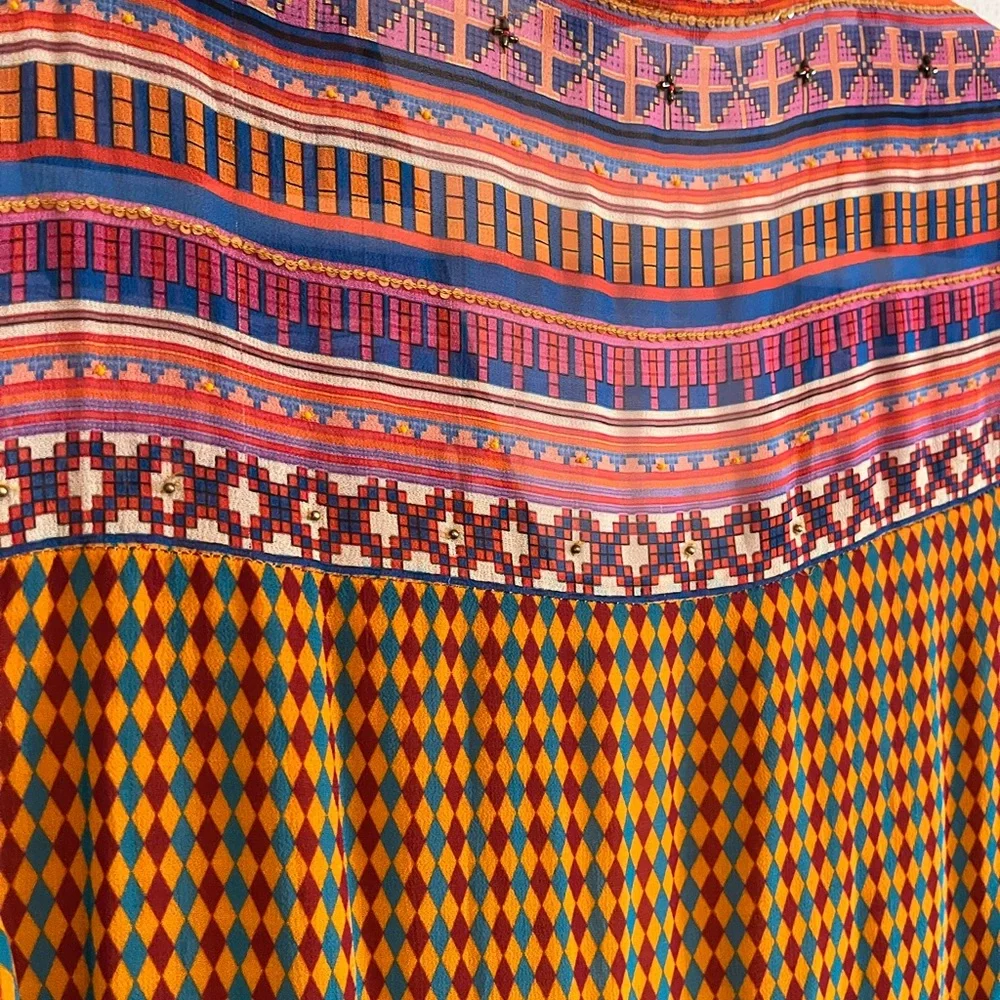 Anthropologie Aelyn Beaded Maxi Dress by TANVI KEDIA Size 8 - Picture 10 of 14